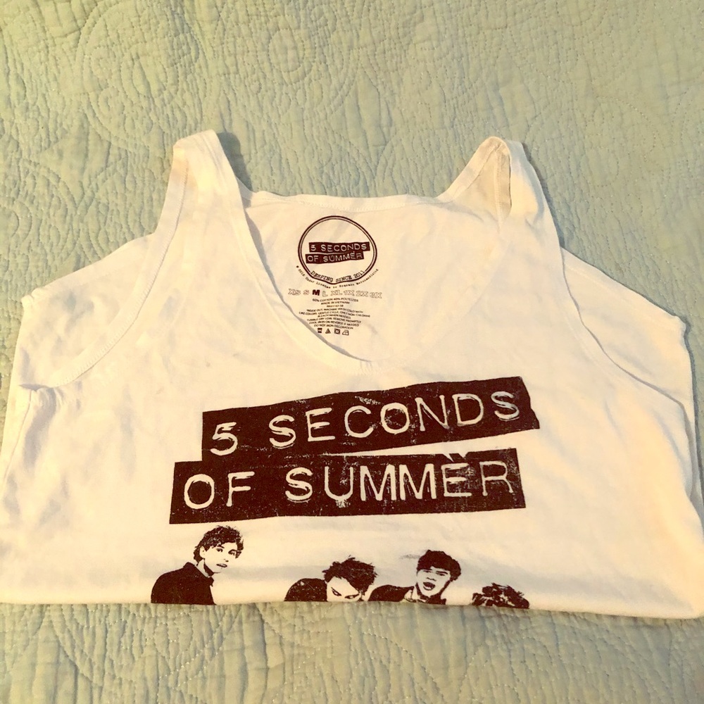 5 Seconds of Summer tank top sz m 🎼